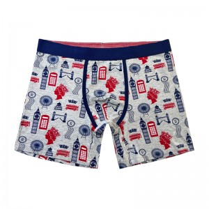 カスタマイズプレーンカラーアンダーウェアファッションフルプリント快適なソフトメンアンダーウェアメンズ\\\\のクリスマスボクサーブリーフカラーコントラスト